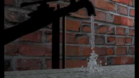 Running Water using blobmesh - 3ds max
