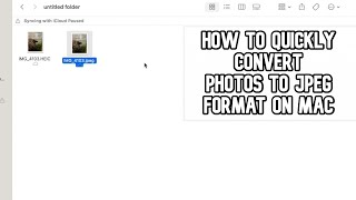 How to quickly convert HEIC image to JPG format on MAC video #mac #photos #apple