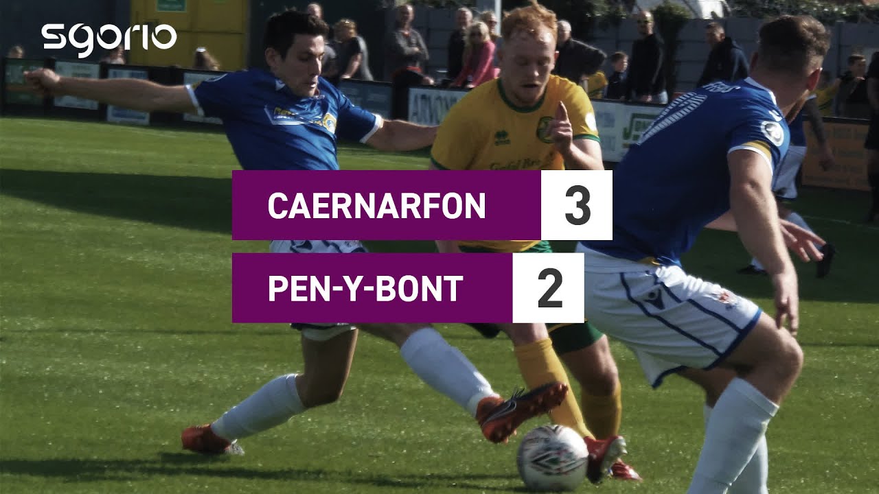 Caernarfon 32 Penybont Cymru Premier YouTube
