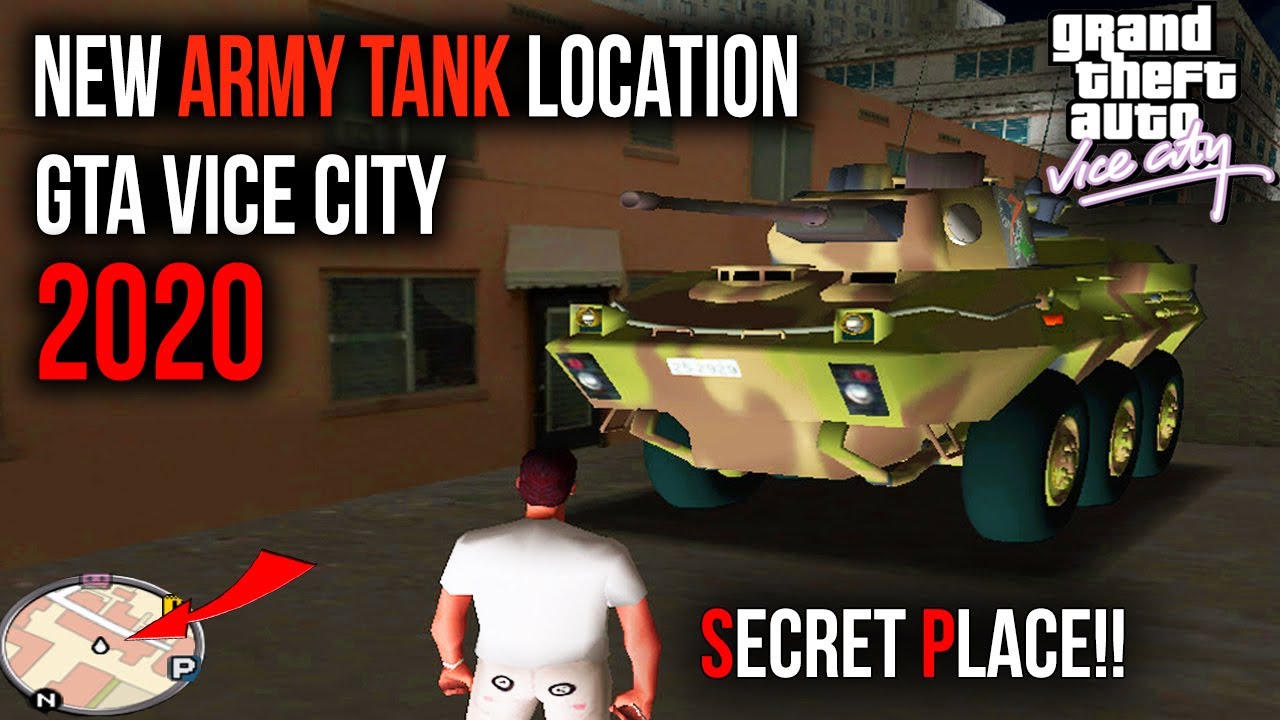 GTA Vice City Secret places 2020 Hidden tank Locations Places, Gta
