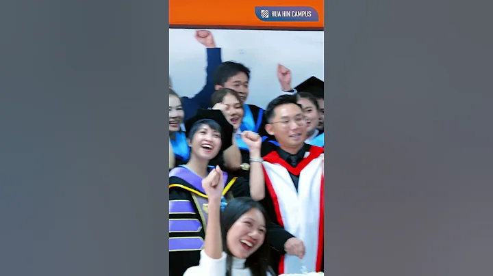 Joyful moments from the Hat Tossing Ceremony at Stamford International University, Hua Hin Campus