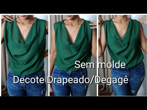 blusas drapeadas