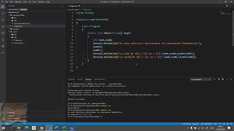 Operadores Matemáticos en C#