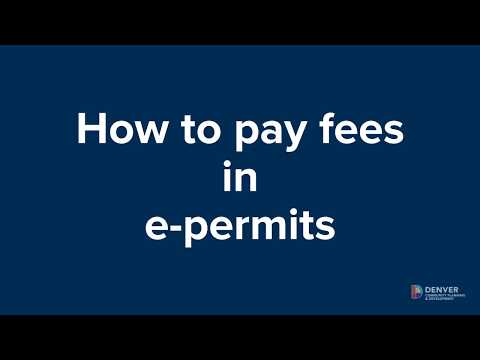 How to pay fees in e-permits