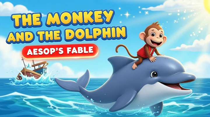 The Monkey And The Dolphin Moral Story | Aesop's Fable in English | Cartoon Moral Story #cartoon