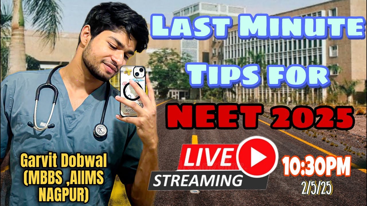 Last Minute Tips for NEET 2025 🔥 #neet2025 #neetmotivation #medicos # ...