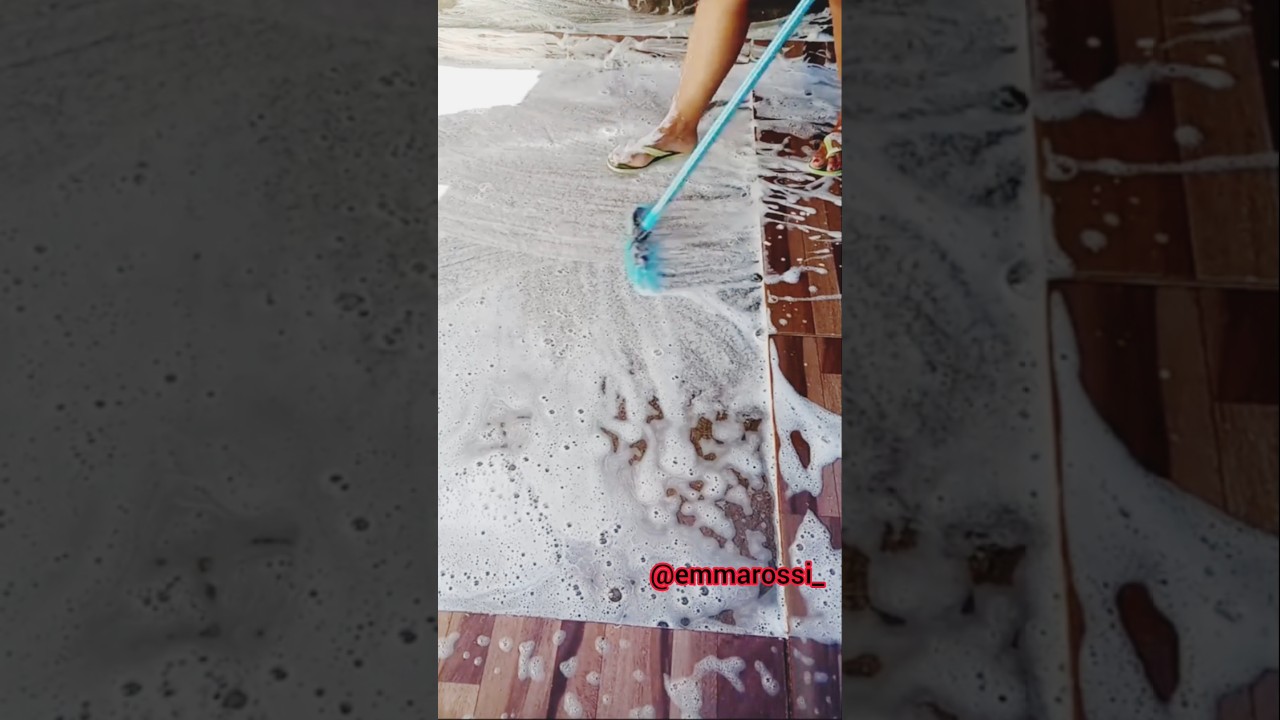 CONCRETE FULL OF FOAM  SATISFYING CLEANING