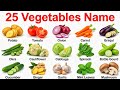 25 सब्जियों के नाम सीखो बच्चों | 25 Vegetables Name | Vegetables Name English and Hindi | 25सब्जियां