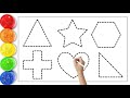 Shapes song for kids, learn 2d shapes, colors for toddlers | Preschool Learning | part. 401 , 354
