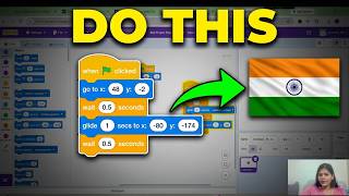 Make Indian Flag in scratch Coding on Independence Day in 10 Min.