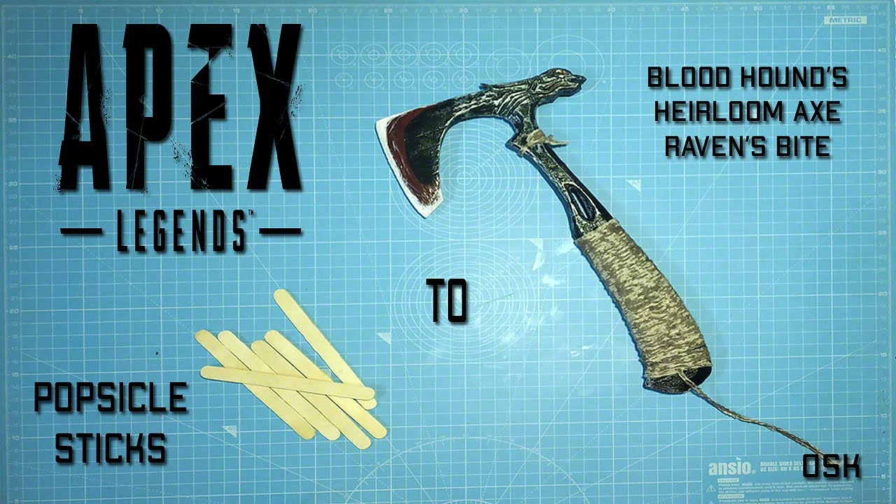 Blood Hounds Heirloom AXE (Raven's Bite) Apex Legends DIY - YouTube.