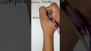 Difference between Additive Identity and Multiplicative Identity #maths #youtubeshorts #shorts