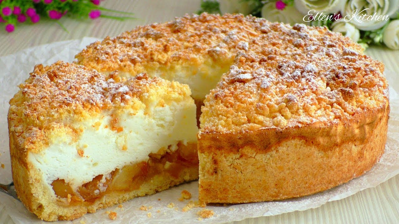 Яблочный пирог с кремом-суфле, тает во рту! 2 Простых и вкусных рецепта!