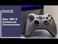 Xbox 360 E Controller Customization - Black and Steel grey paint