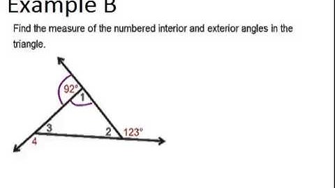 Exterior Angles Theorems: Examples (Geometry Concepts)