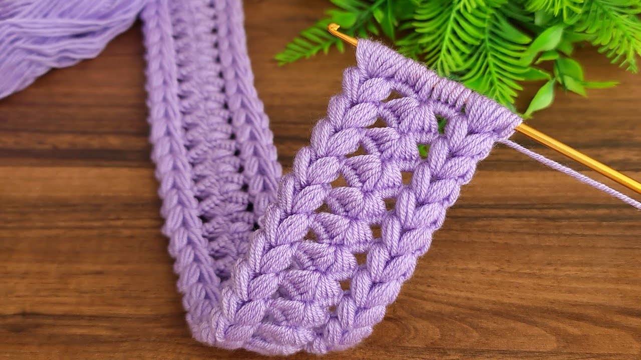 Wow!.. 😇 Tunisian crochet.Sell as many as you can weave.Crochet gorgeous hairband.Super Easy Crochet