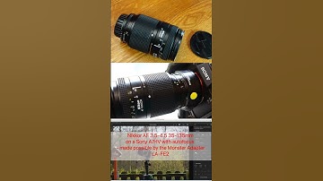 Nikkor 3.5-4.5/35-135mm screw-drive, adapted to the Sony A7rIV - with AF! #monsteradapter #nikkor