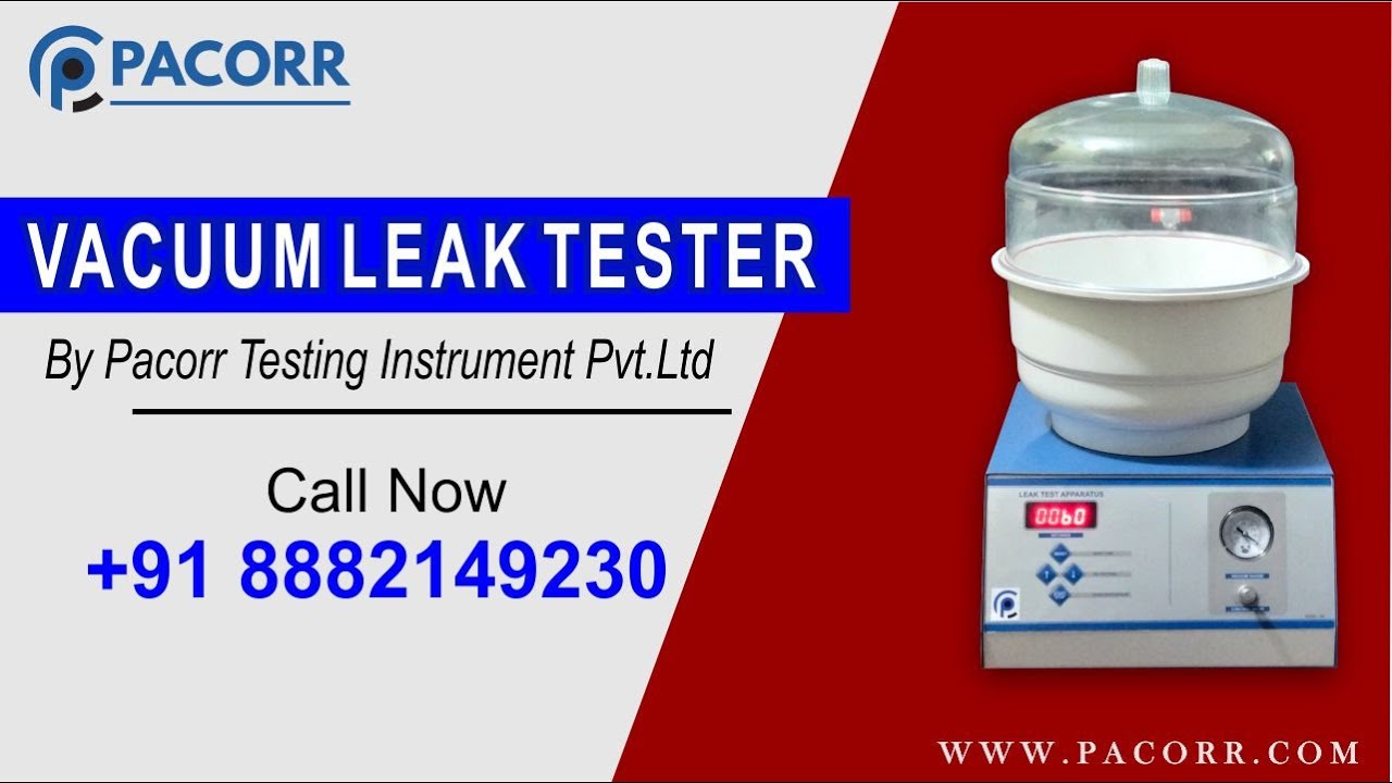 Vacuum Leak Tester Deluxe Manufacturers And Suppliers YouTube