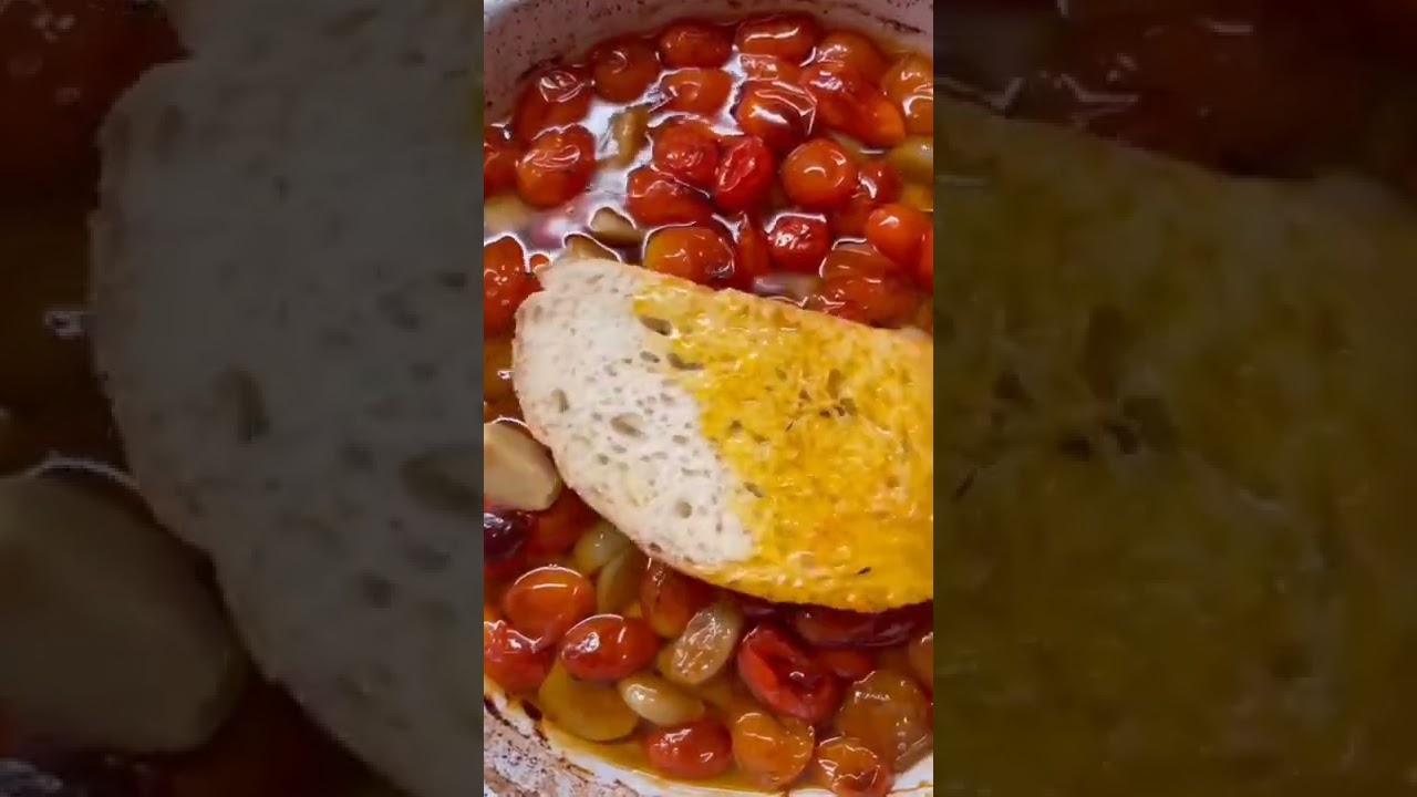 Roasted Cherry Tomatoes & Garlic ������������ #short #shorts #cooking #cook #cookingvideo - YouTube