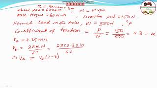 Coefficient of Traction, Slippage and Tractive Efficiency GATE 1991 FMP-2