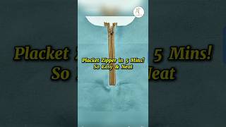 Placket Zipper Sewing Made Simple| #placket #sewing
