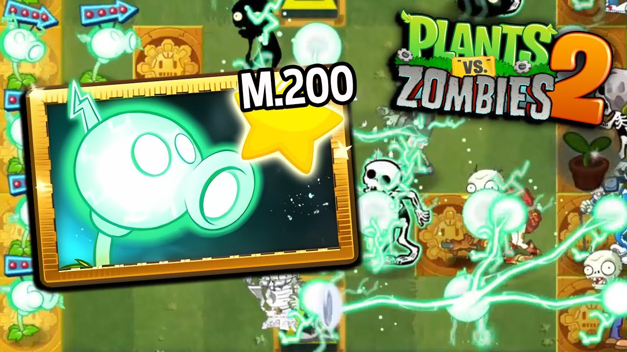 PROBANDO A LANZAGUISANTES ELECTRICO MAESTRIA 200 - Plants vs Zombies 2 ...