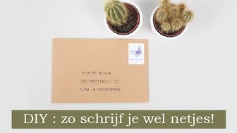 Dé truc om netjes enveloppen te schrijven - YouTube Dé Truc Om Netjes Enveloppen Te Schrijven - Youtube