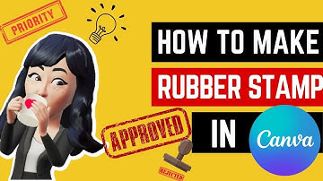 How to make Rubber Stamp Effect in Canva l Electronic stamp