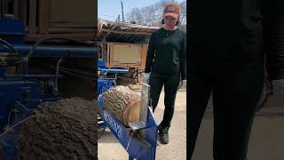 How to break wood, great wood splitter 6