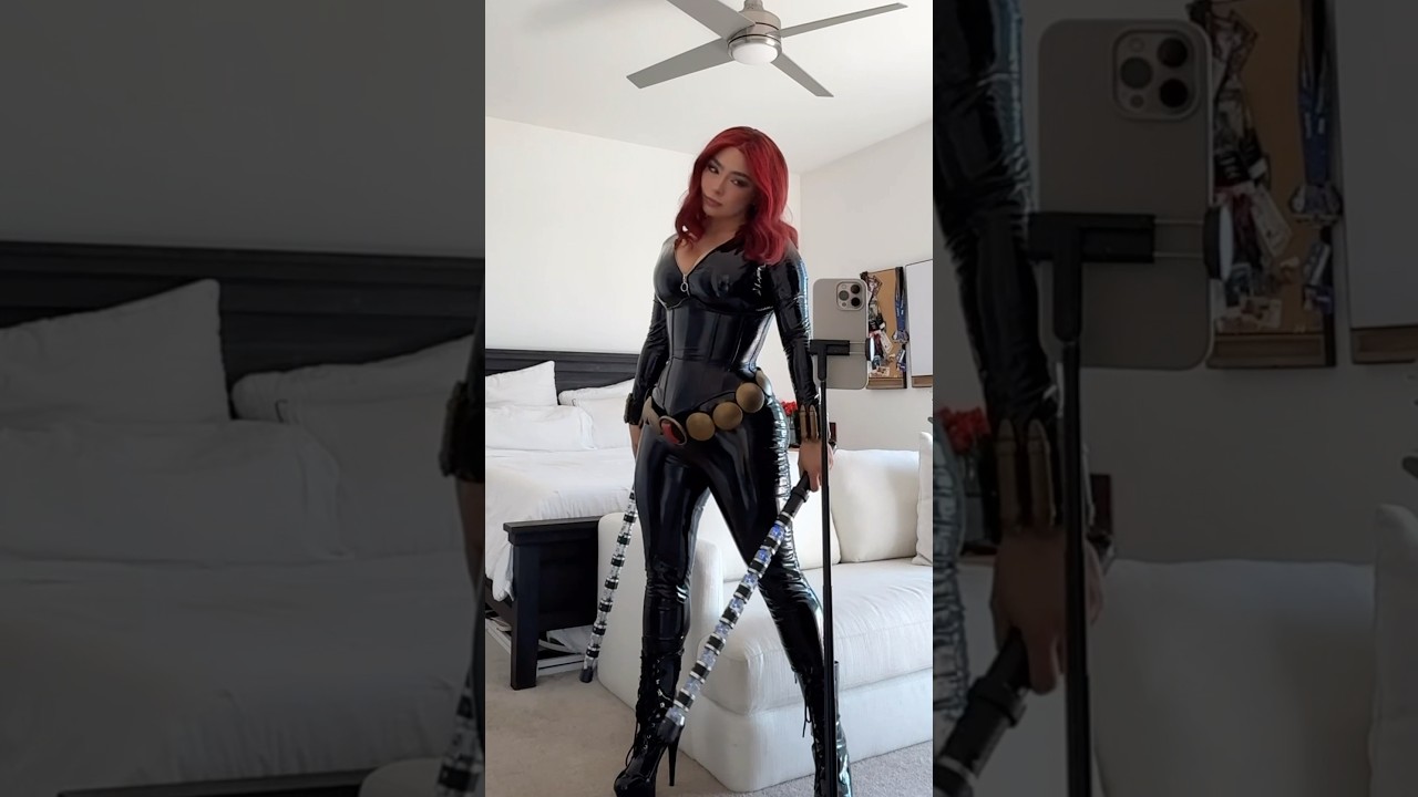 Bringing back out my Black Widow cosplay 🖤 #cosplay #blackwidow #marvel