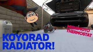 Installing Koyorad Radiator on the 300zx ! Installing Koyorad Radiator on the 300zx !