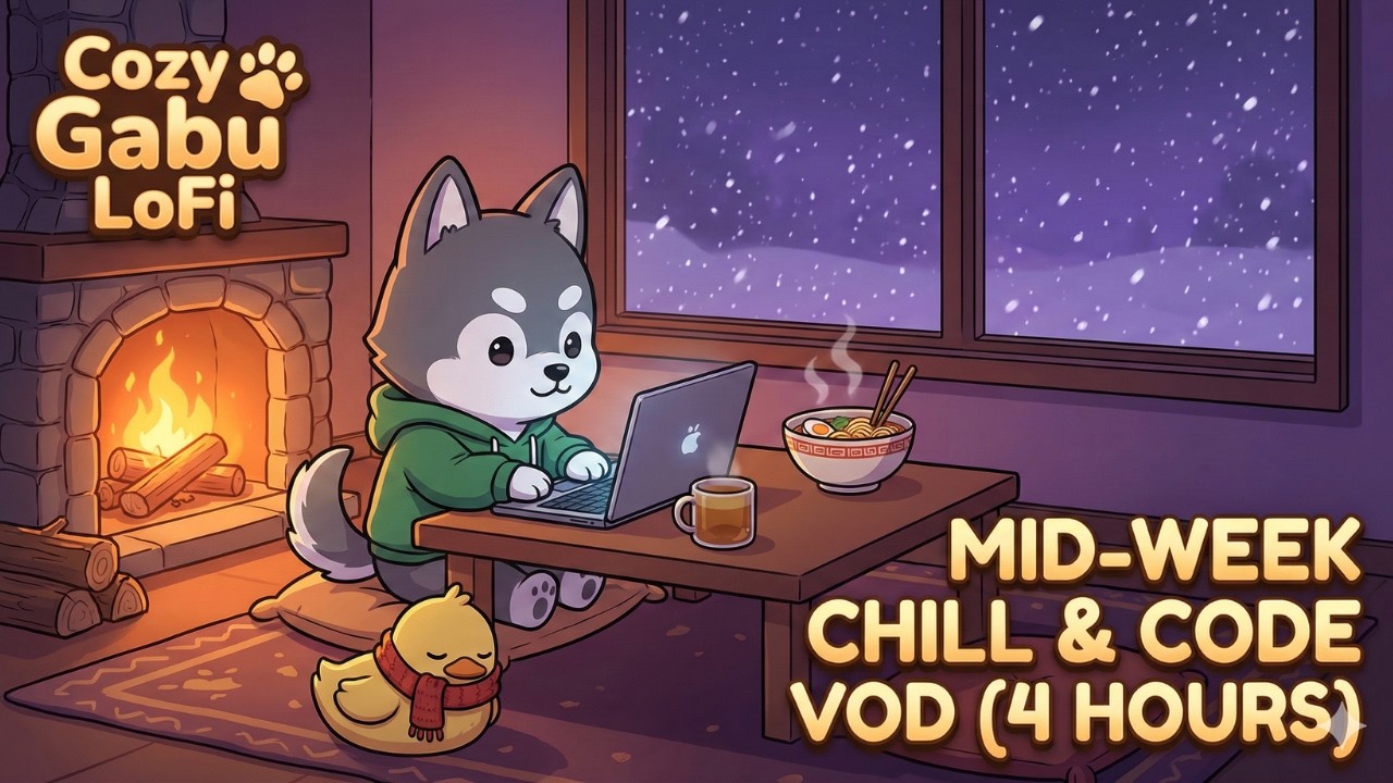 Mid-Week Hearth: Chill & Code in a Snowstorm ❄️ [4 Hours LoFi Hip Hop]
