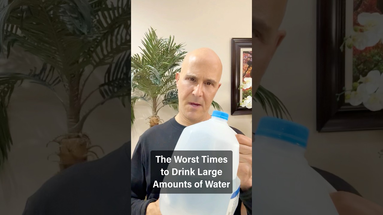 The Worst Times to Drink Large Amounts of Water #drmandell #health #water #eating
