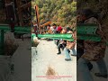 Road Guardrail Installation: 5-Man Team Mounting Wavy Guardrails on Curve