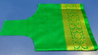 শাড়ি দিয়ে ব্লাউজ কাটিং 2022/Saree Double blouse cutting