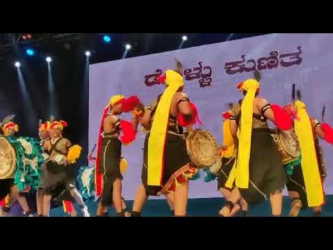 Dollu kunitha|students of Little Flower public school|ANNUAL day function blore - YouTube