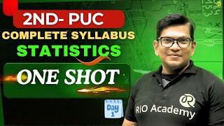 2nd PUC Statistics 2025  | Complete Syllabus🔥| One Shot Video | Rio sir #2ndpuc