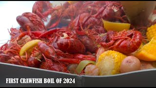 First Crawfish Boil of 2024 with LoCo Cooker  #CrawfishBoil2024 #OutdoorCooking #GulfRunnerSeafood