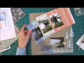 Scrapbooking Process Diagonal Photos and Silhouette Scene