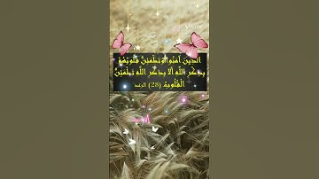 الاية 28 من سورة الرعد