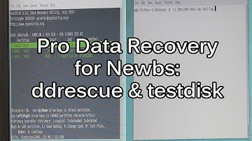 Data Recovery Tutorial - Getting started with DDRescue and TestDisk