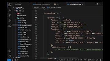 58. Broadcasting   setup Websockets server: Laravel + Nuxt Udemy Clone