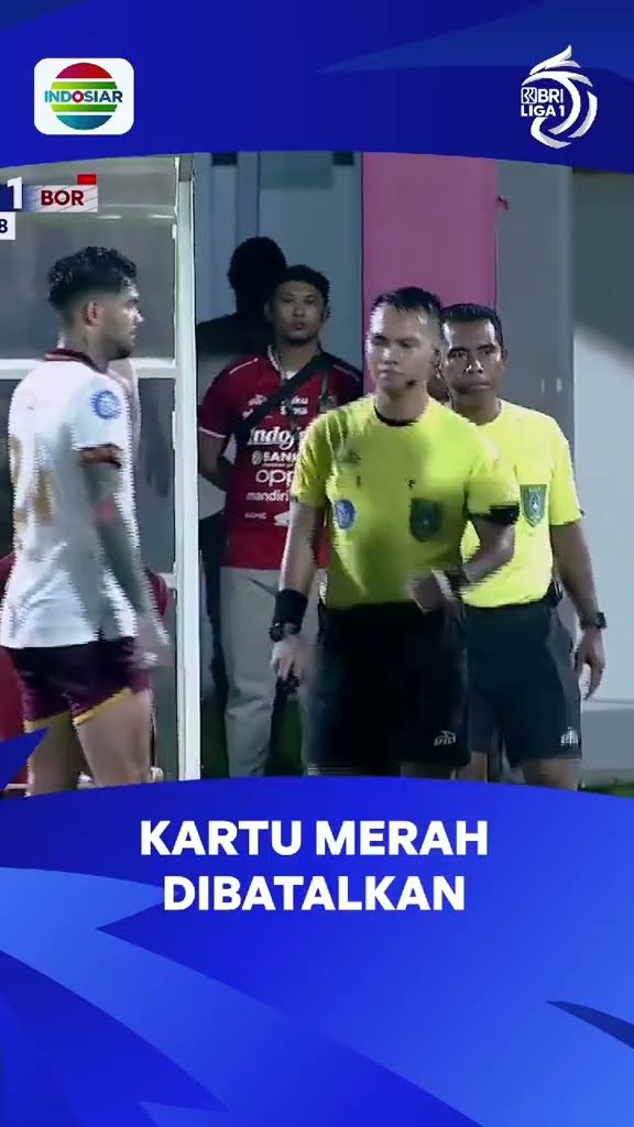 Pembatalan kartu merah oleh wasit, gimana menurut kalian tentang hal ini? #shorts #liga1