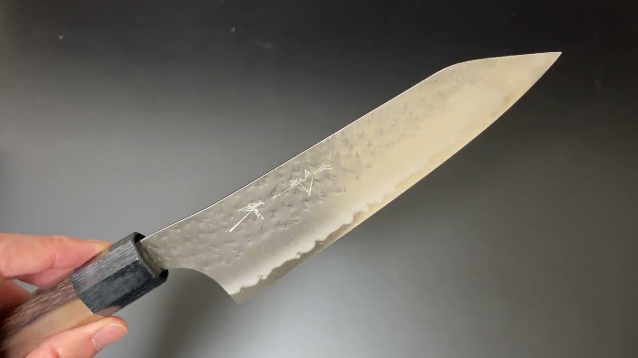 黒﨑優 Yu Kurosaki 黒閃 文化包丁 青紙スーパー鋼 紫檀八角柄