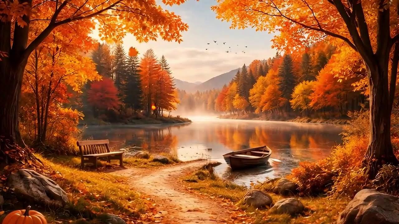 Golden Autumn Morning 🍁 Relaxing Nature to Start Your Week Calm & Focused

