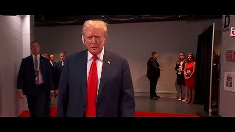 Trump makes first public appearance since assassination attempt
