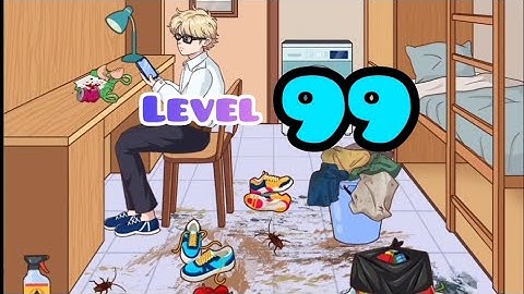 Annoying puzzle game level 99 cleaning the dorm room  gameplay walkthrough #video