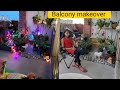 Balcony makeover in Tamil | balcony garden ideas,  tour | how to decorate small balcony