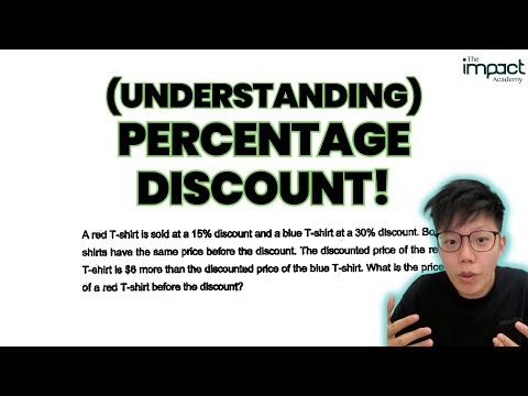P6 Percentage - Watch This 1 Minute Video To Understand Discount | DO IT WITH ME