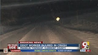 ODOT worker injured in crash